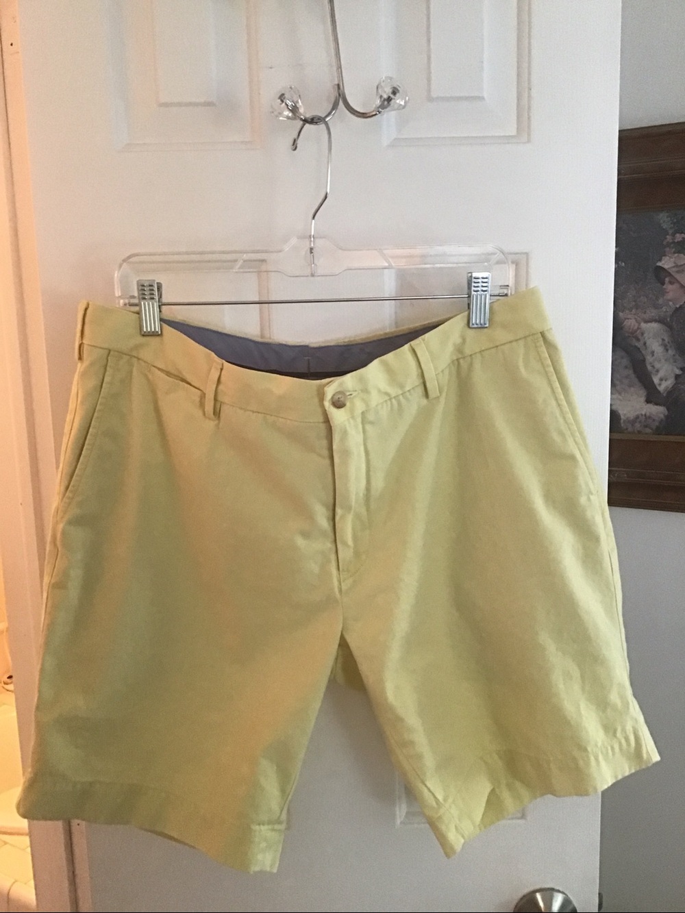 Yellow Polo Ralph Lauren Mens Shorts Stretch Classic Fit 36